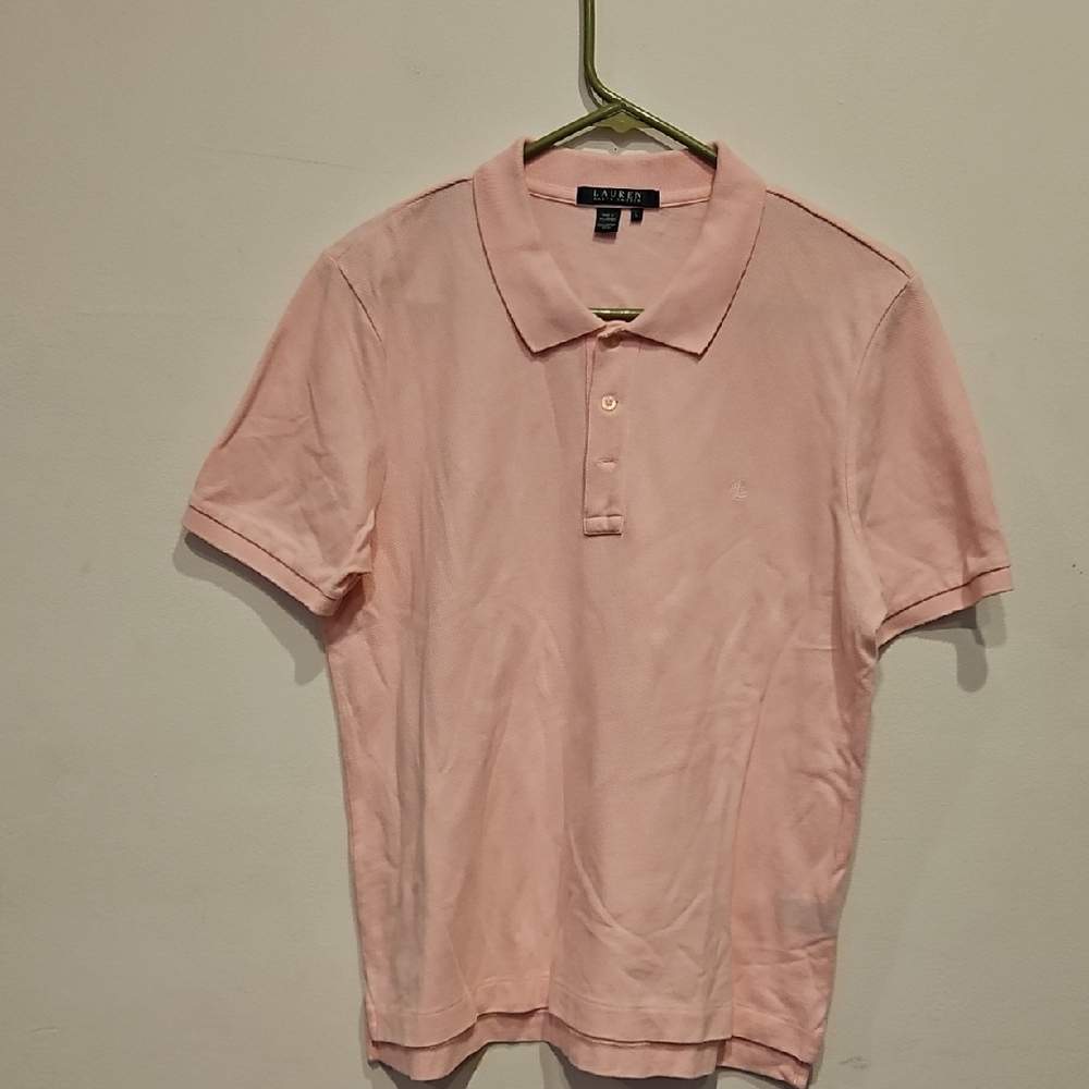 Ralph Lauren Pale Pink Short Sleeve Polo Shirt